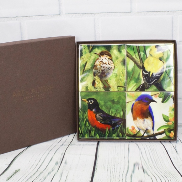 Art by Alyssa Other - NEW GIFT - ART BY ALYSSA WATTERS 4 TILES/COASTERS